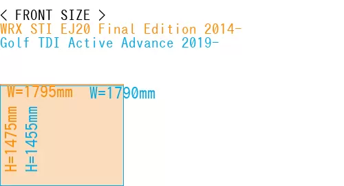 #WRX STI EJ20 Final Edition 2014- + Golf TDI Active Advance 2019-